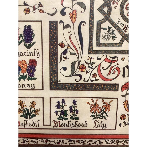 Shakespearean Garden Picture Signed & Framed Print Artist Robert Miller - '93 - Picture 5 of 16